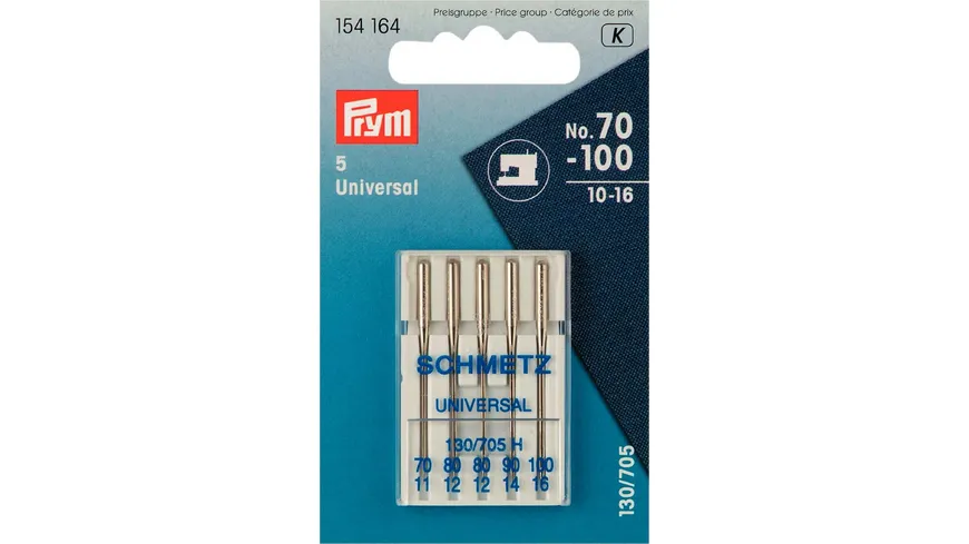 Prym Nähmaschinennadeln 130/705 Standard 70-100
