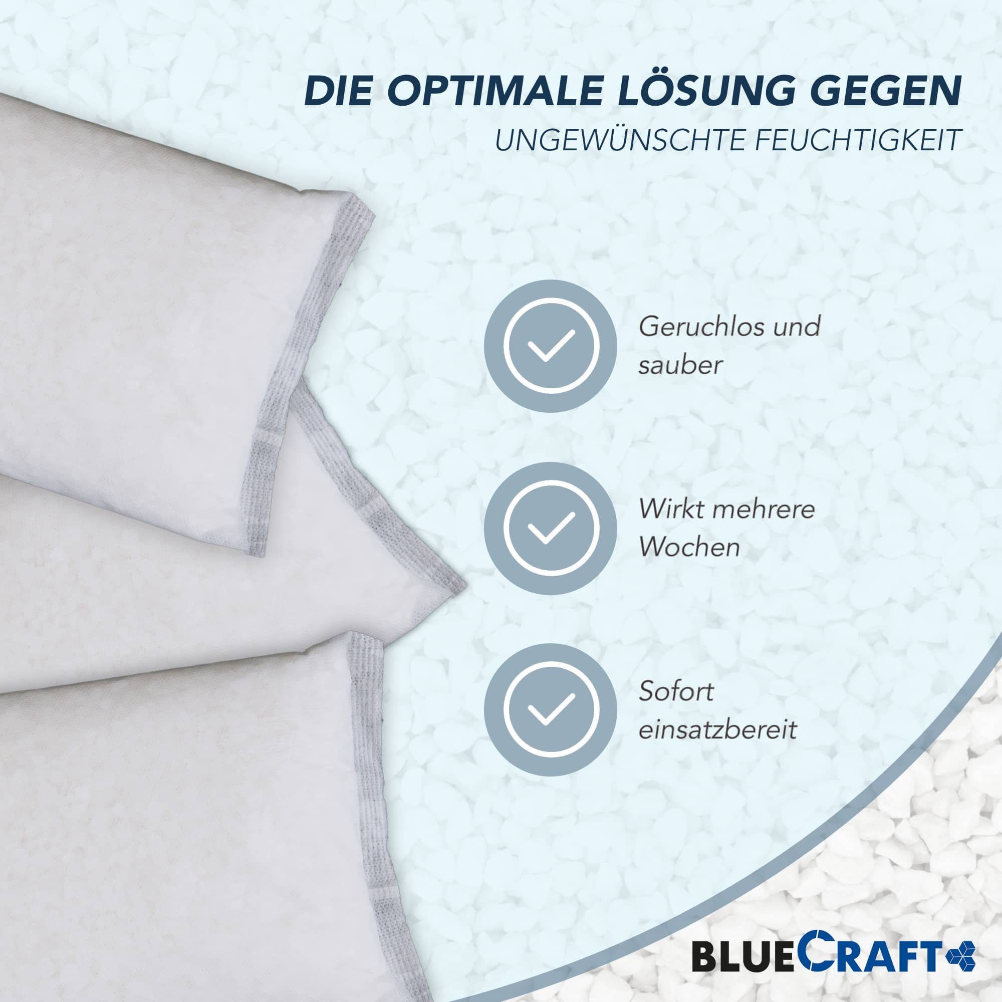 BlueCraft Luftentfeuchter Nachfüllpack Granulat Box Raumenfeuchter + 10x 1kg Granulat Vliesbeut, ohne Strom Nachfüller gegen Schimmel Schlafzimmer Wohnung