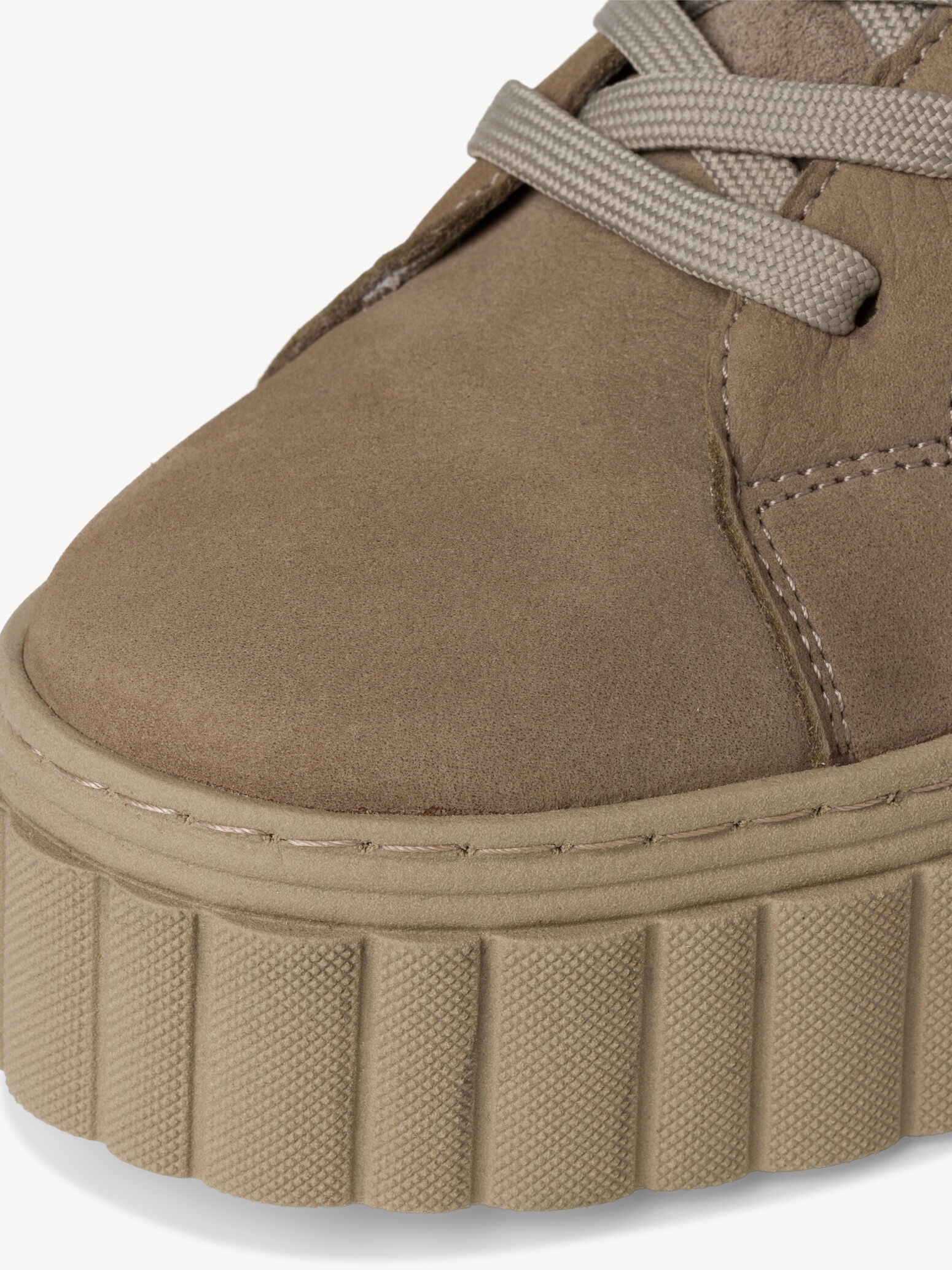 Bottine en cuir - beige