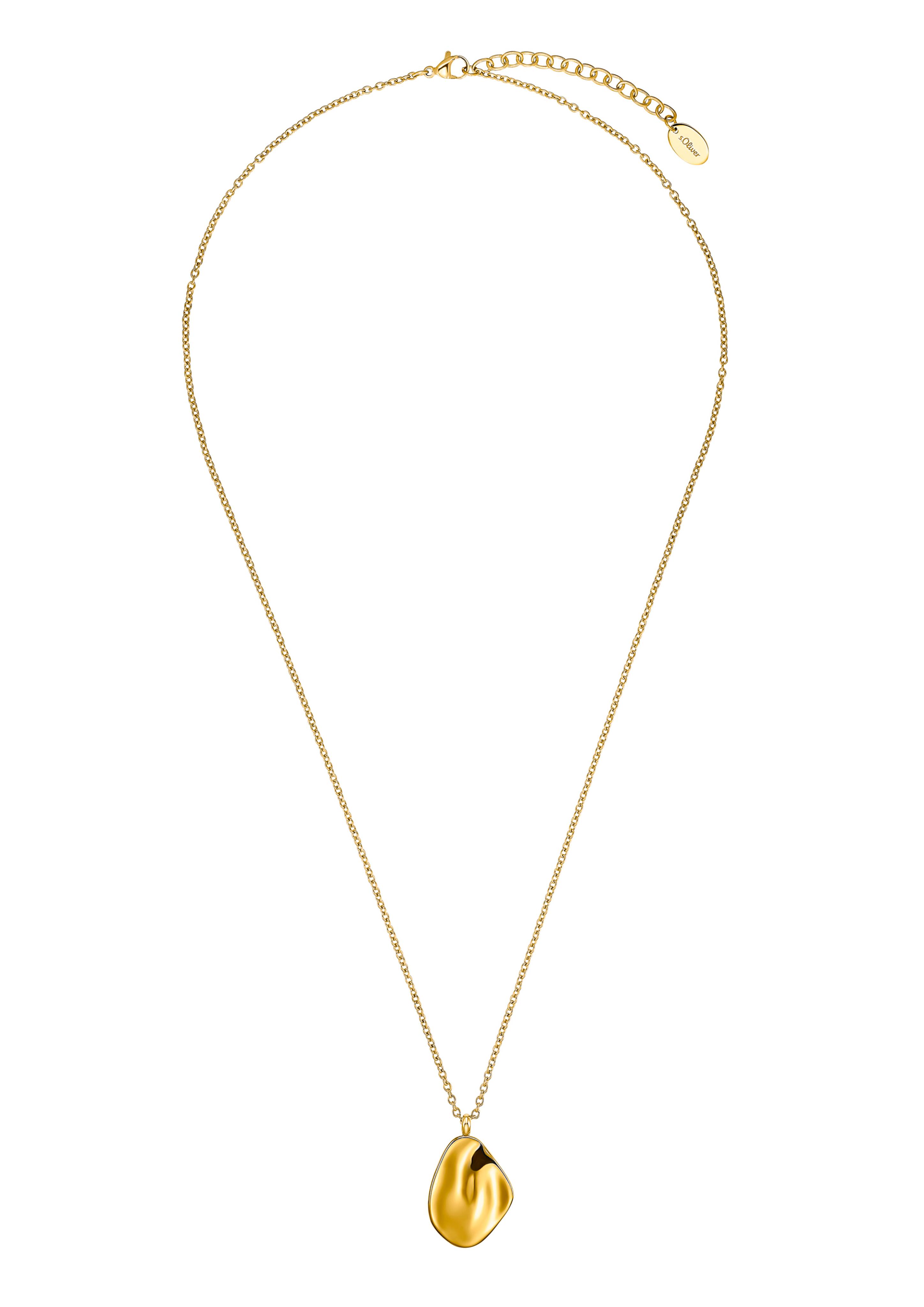 Silber-Halskette IP Gold beschichtet  6006402-19B0