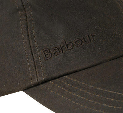 Barbour, Cap, Baumwolle gewachst, olivgrün