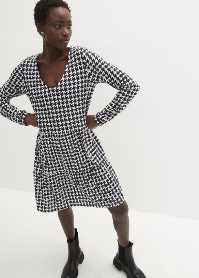Shirtkleid Hahnentritt