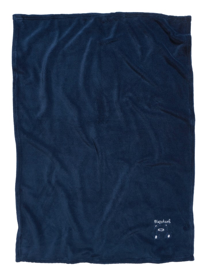 Playshoes Fleece-Decke Bär in Marine günstig kaufen