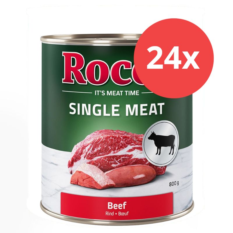 Sparpaket Rocco Single Meat 24 x 800 g