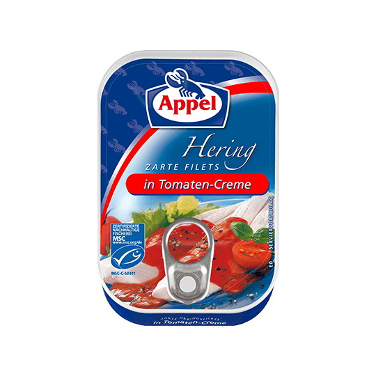 Appel zarte Heringsfilets in Tomaten-Creme 100G