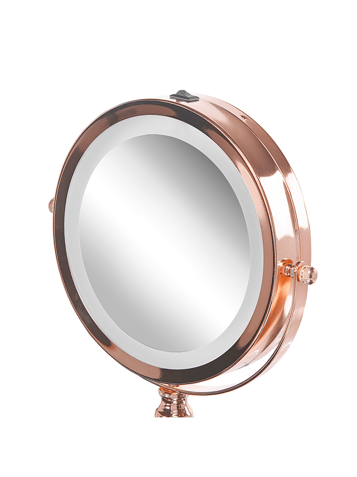 Beliani Kosmetikspiegel CLAIRA in Roségold - (W) 18 x (H) 34 x (L) 13 cm günstig kaufen onesize
