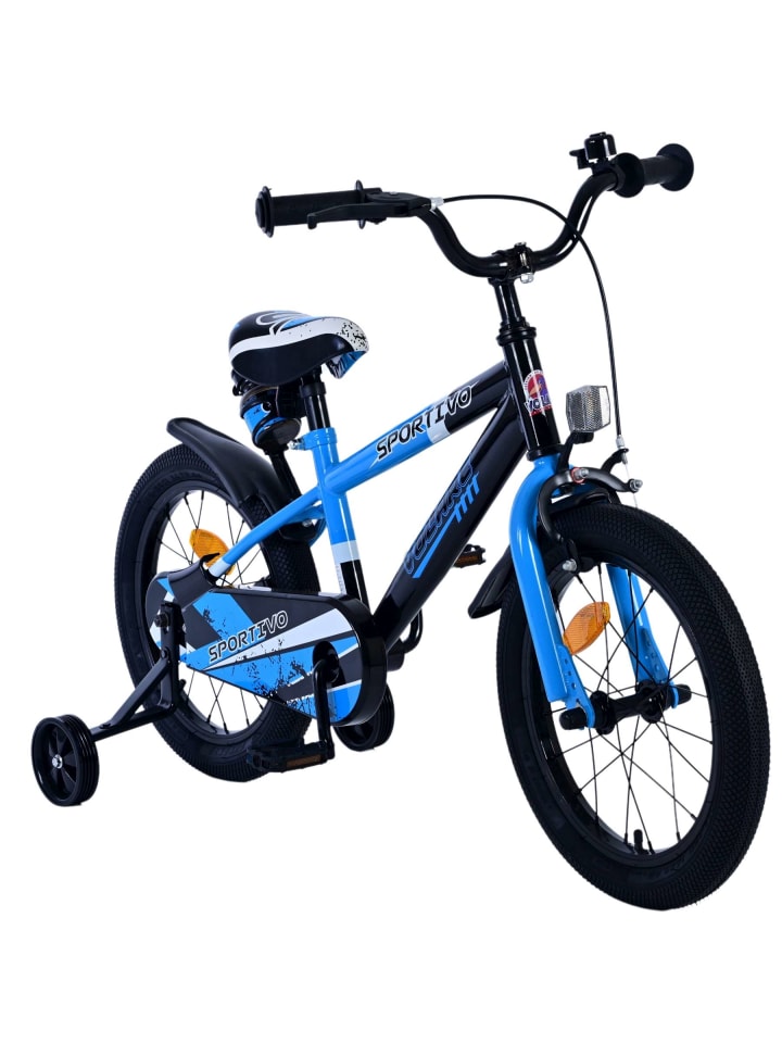 Volare Kinderfahrrad Rocky Fahrrad für Jungen 16 Zoll Kinderrad Blau Schwarz 4 Jahre günstig kaufen onesize