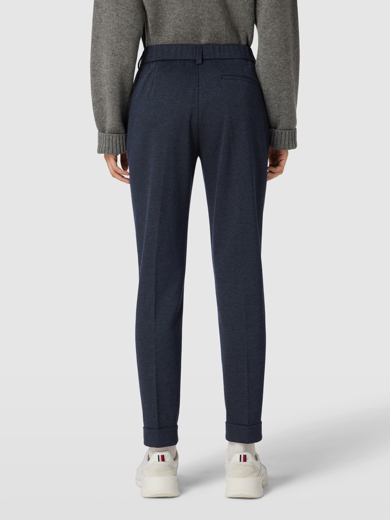 Hose mit Beinumschlag in marineblau