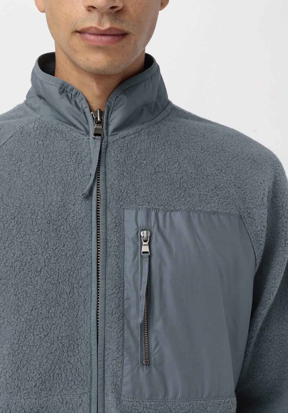 Fleece-Jacke BetterRecycling aus reiner Bio-Baumwolle