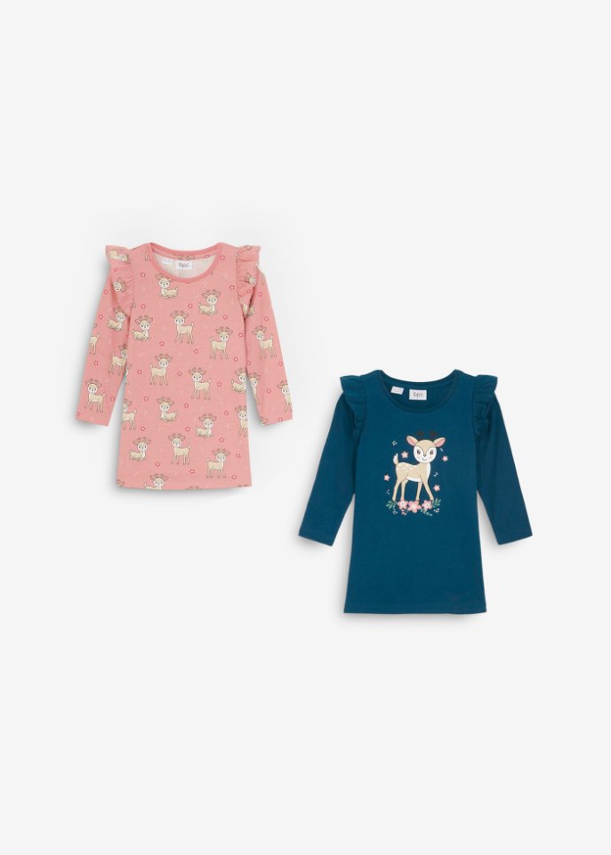 Mädchen Jerseykleid (2er Pack)