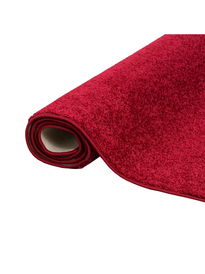 Snapstyle Hochflor Velours Teppich Läufer Mona in Rot günstig kaufen