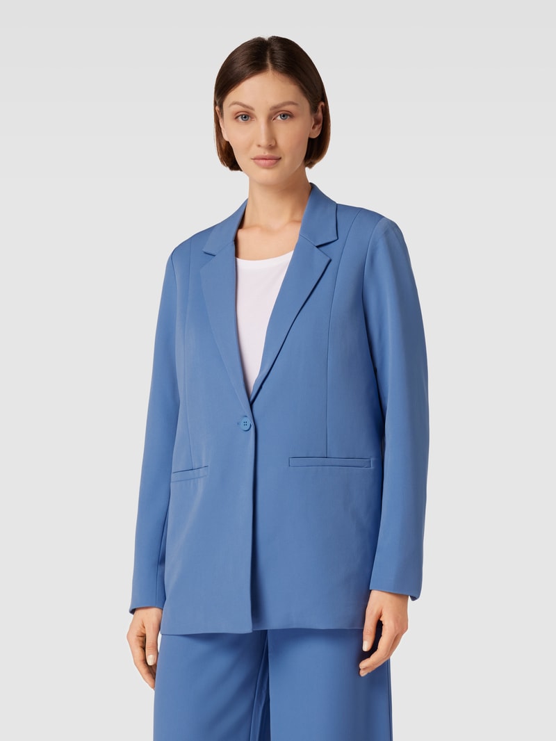 Blazer mit Leistentaschen Modell 'TARA' in hellblau