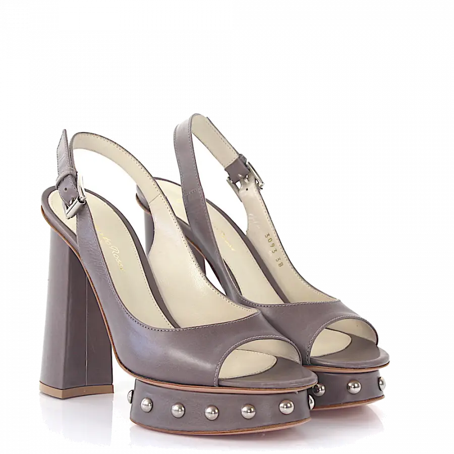 Gianvito Rossi - Slingpumps GE3093 Kalbsleder - grau