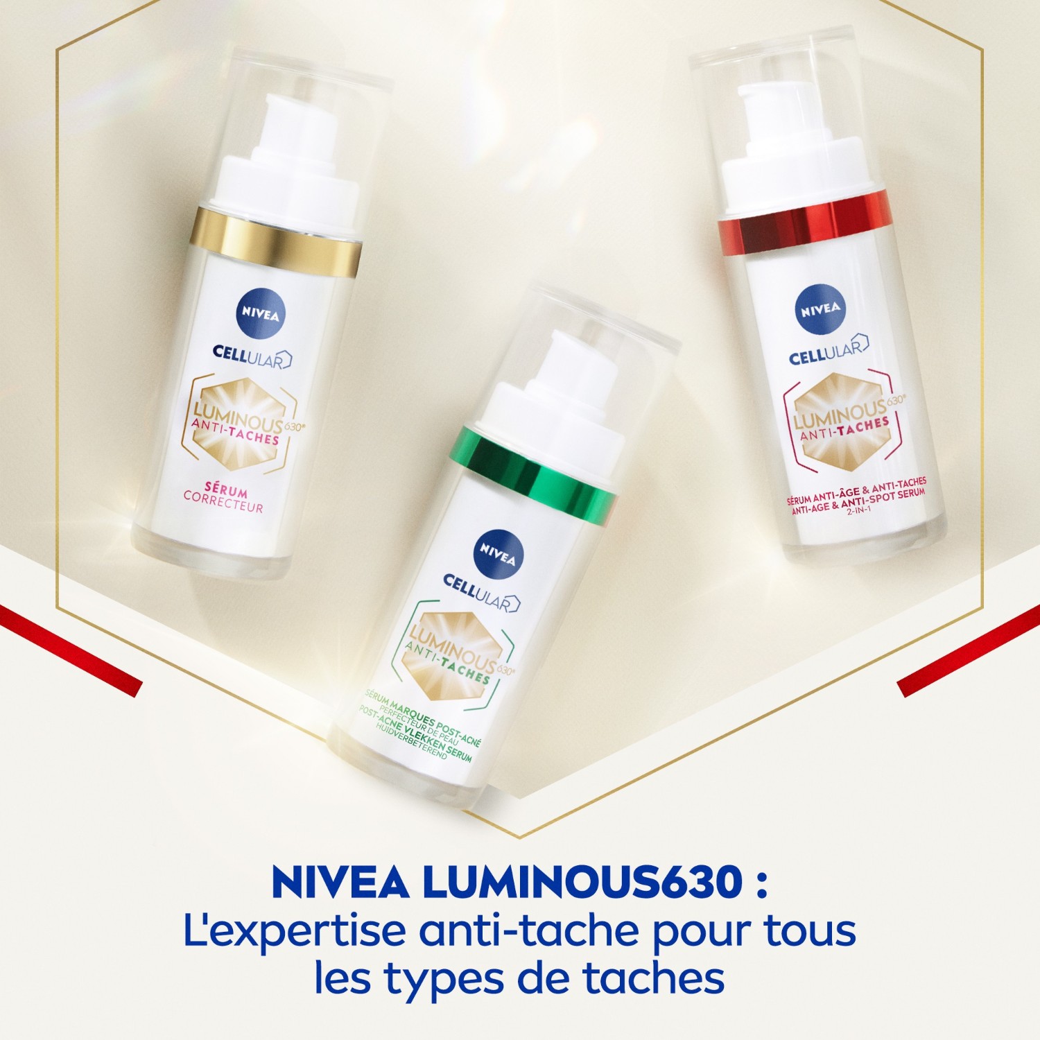 NIVEA Gesichtspflegeserum, Anti-Pigmentflecken-Korrektur, für einen ebenmäßigen Teint