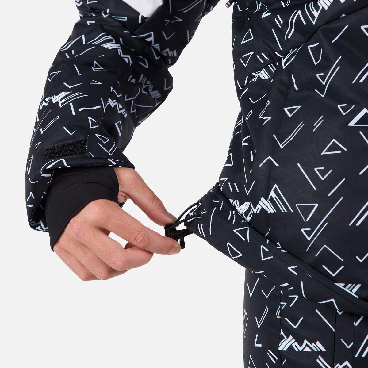 Damen-Steppskijacke mit Print Wispile