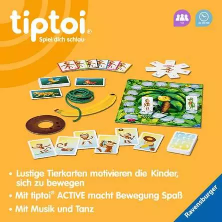 tiptoi® ACTIVE Dschungel-Olympiade - Lernspiel ab 4 Jahren