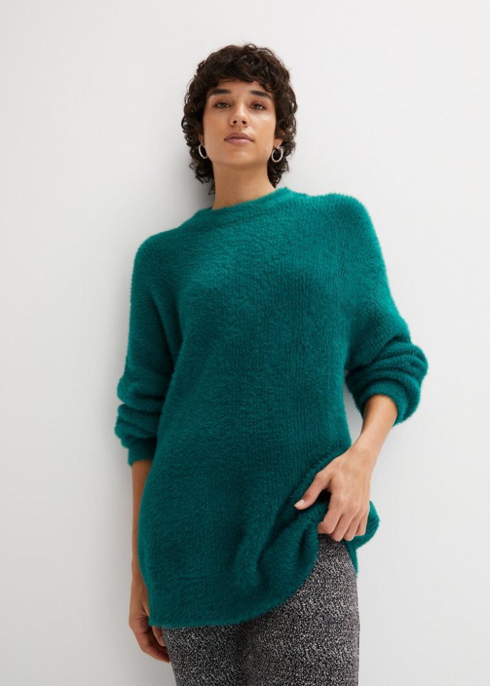Pullover mit Hairy-knit