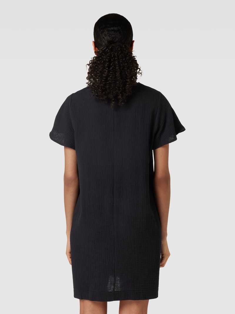 Minikleid mit Strukturmuster Modell 'NATALI' in schwarz