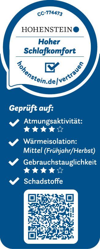 Kunstfaserbettdecke, Double DeLuxe, Beco, Füllung: Polyester, Bezug: Microfaser / Tencel, Getestet vom Institut Hohenstein !!! 4 von 5 Sterne*