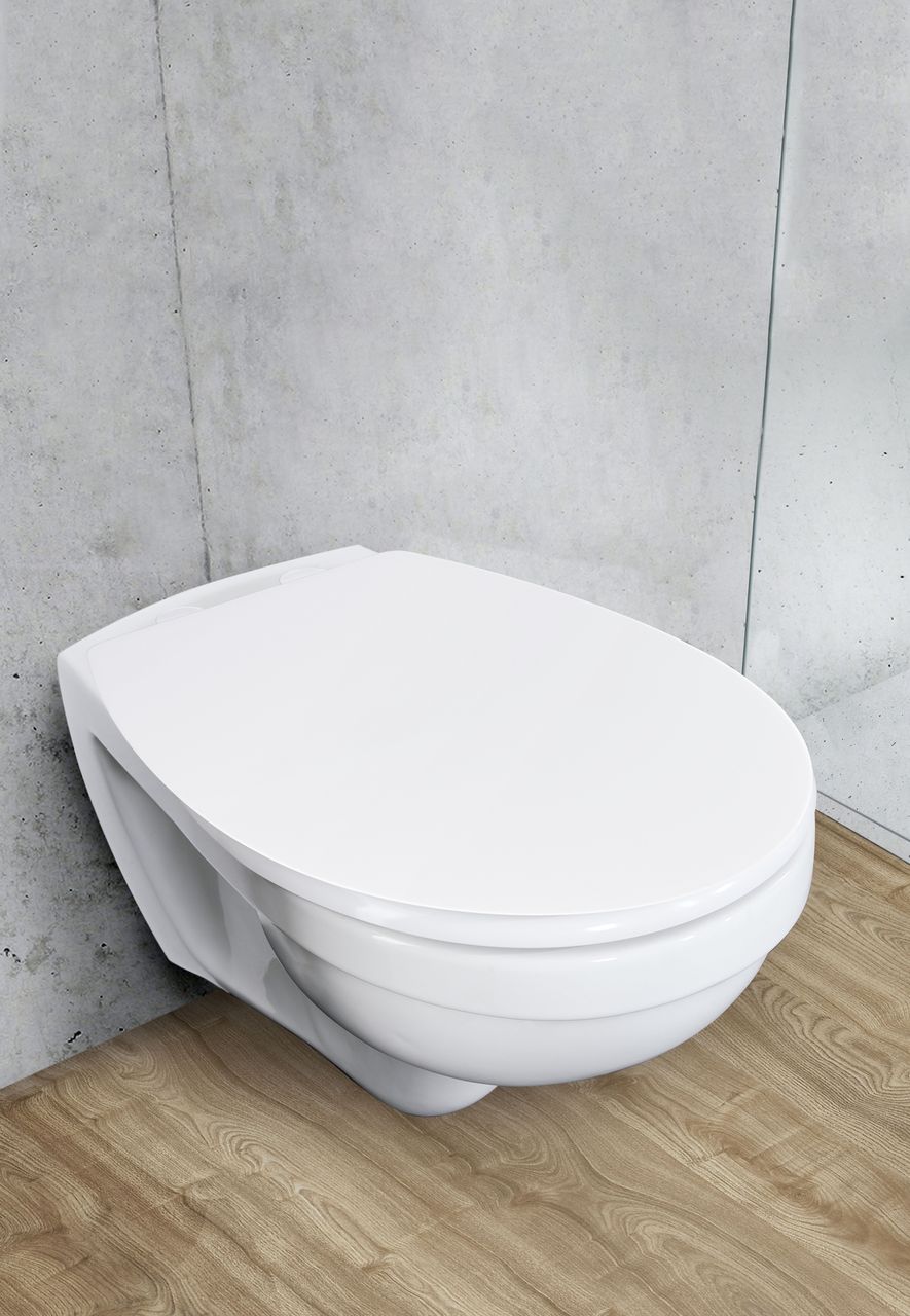 Wenko Toilettensitz Tavola, WC-Sitz mit Absenkautomatik und Schnellbefestigung