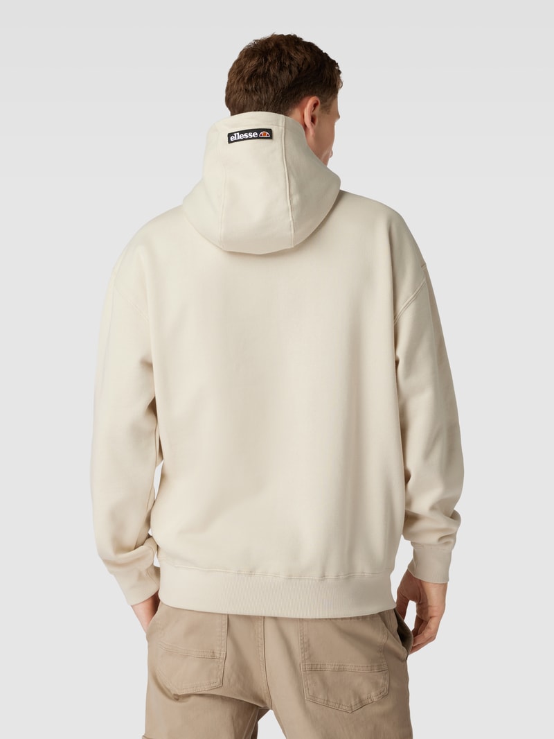 Hoodie mit Motiv-Stitching Modell 'MALAPARTE' in beige