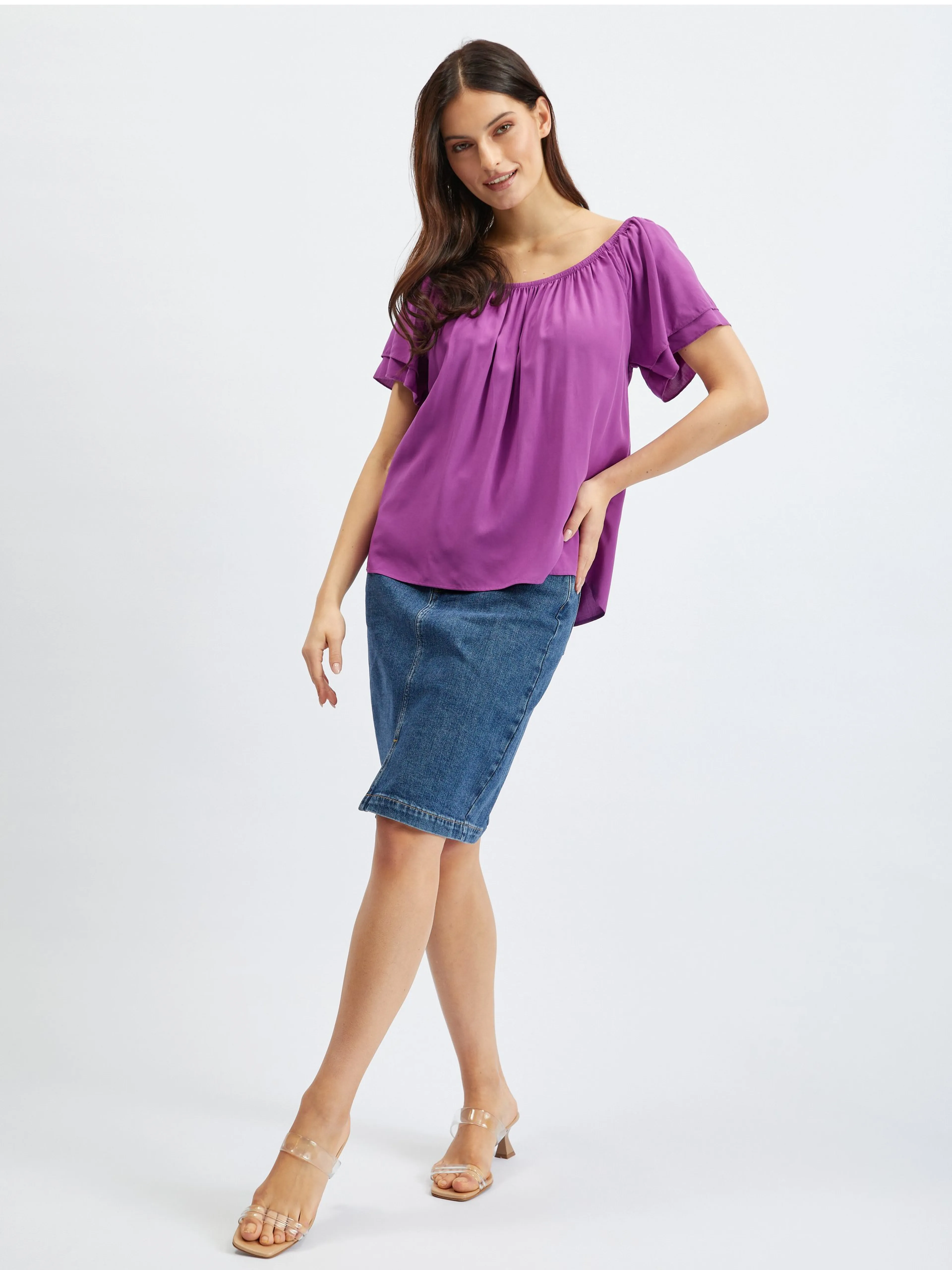 Lila Damenbluse ORSAY