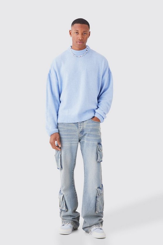 Kastiger Strickpullover
