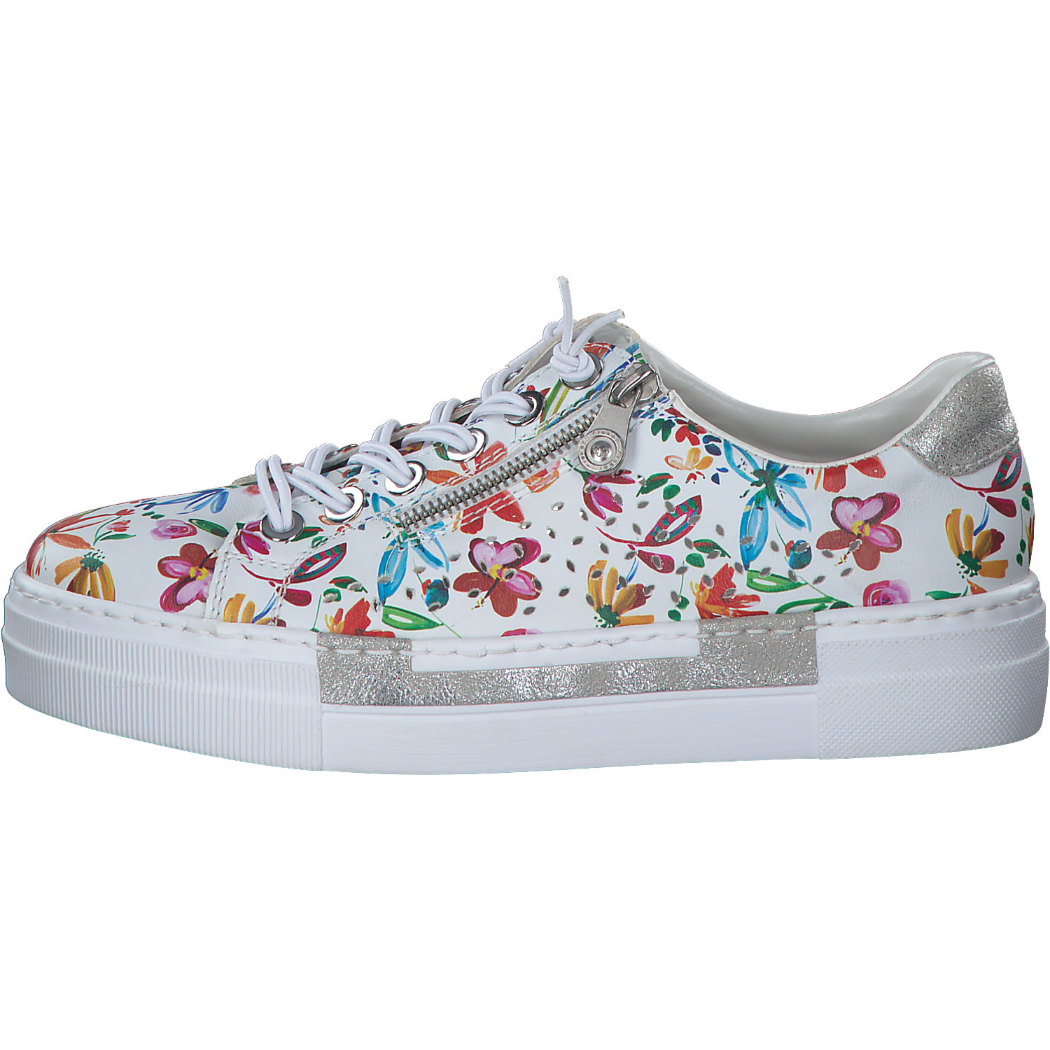 Rieker N4940, Schnürschuhe, Damen, Weiß
