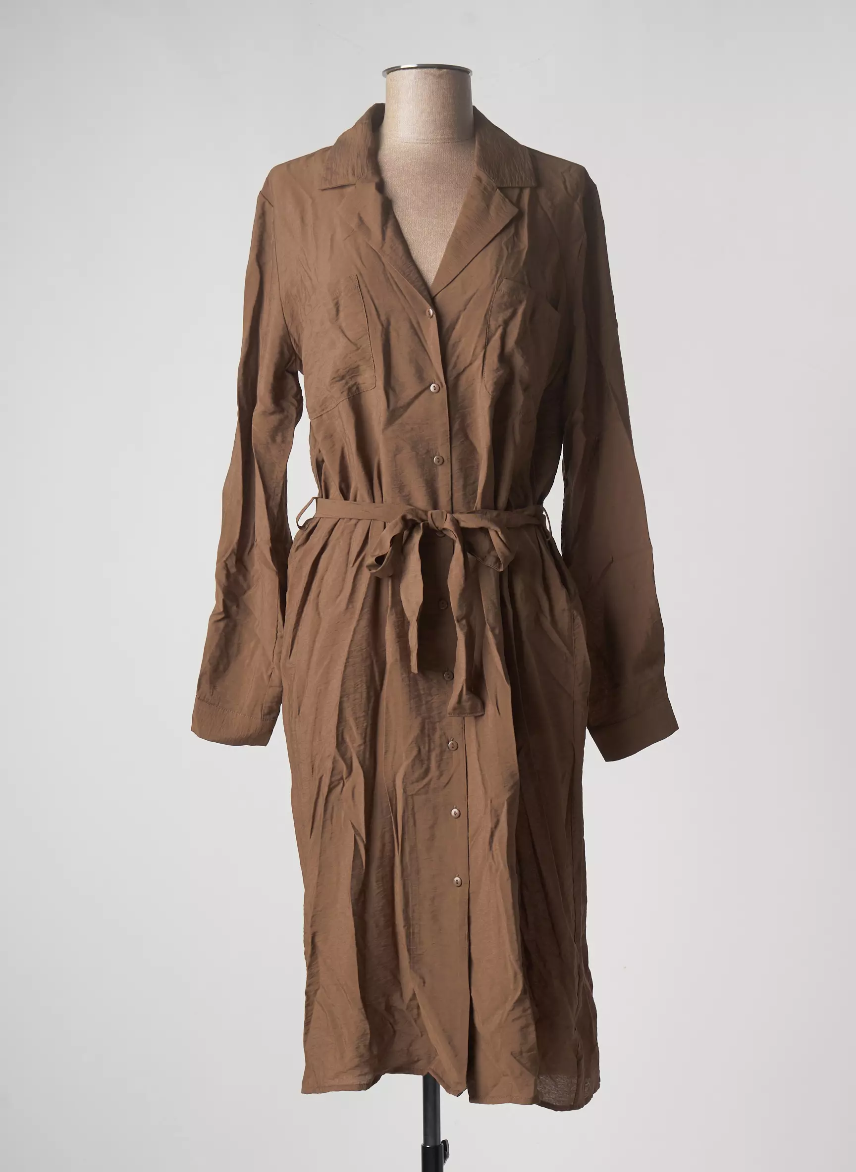 Object Robes Mi Longues Femme couleur marron
