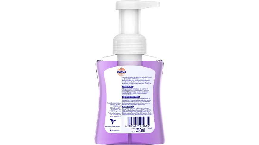 Sagrotan Samtschaum Seife Vanille&Orchidee 250 ml 250 ml