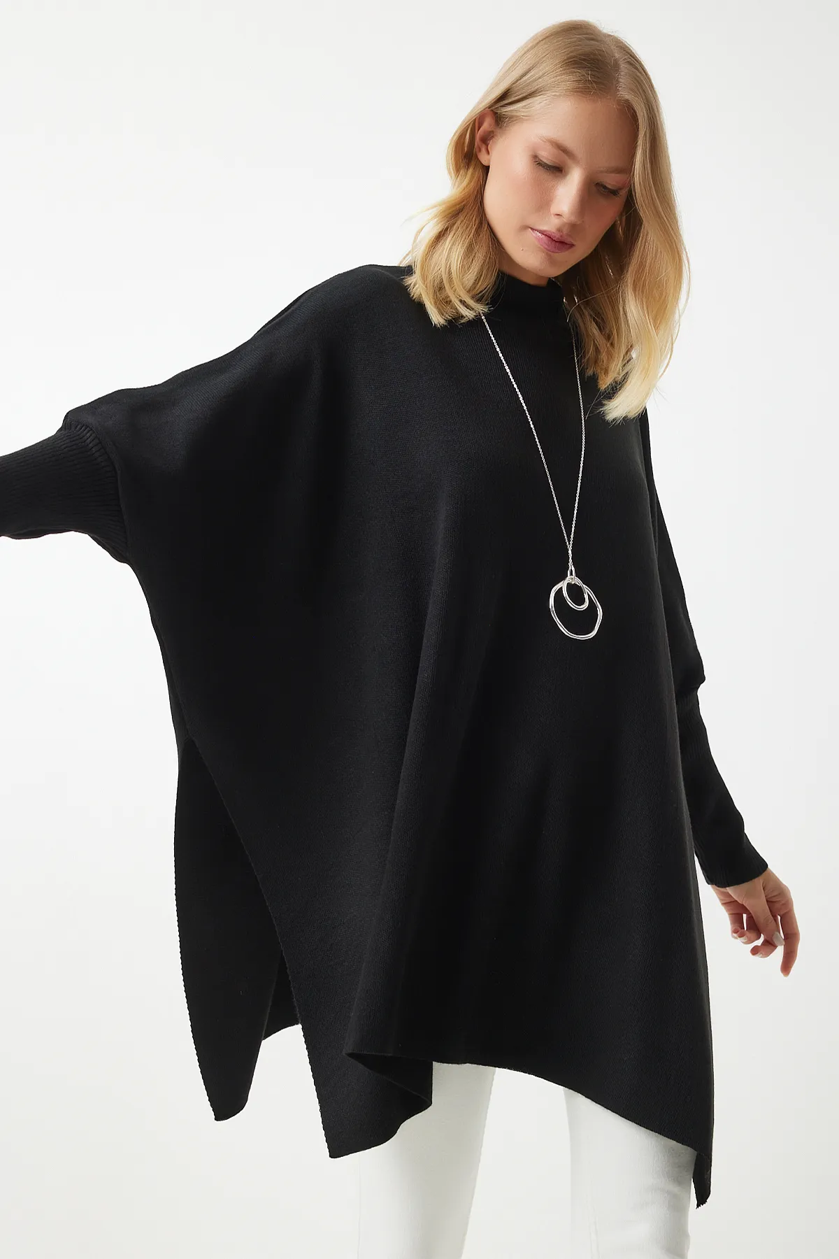 Happiness İstanbul  Pullover - Schwarz - Oversized
