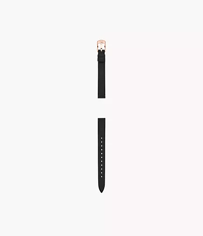 Fossil Band 12 mm LiteHide-Leder schwarz