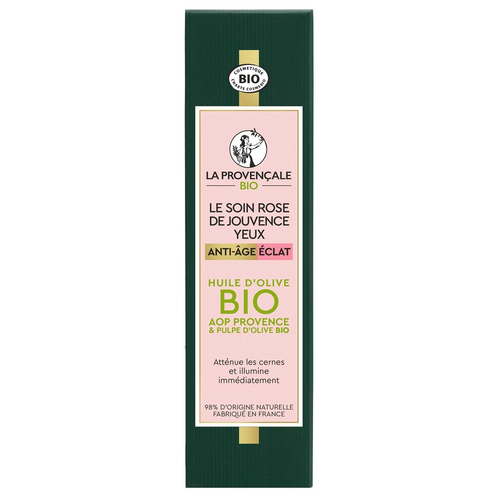 La Provençale Le Soin Rose de Jouvence Yeux  Anti-ÂgeEclat Soin Yeux Anti-Âge Eclat Bio