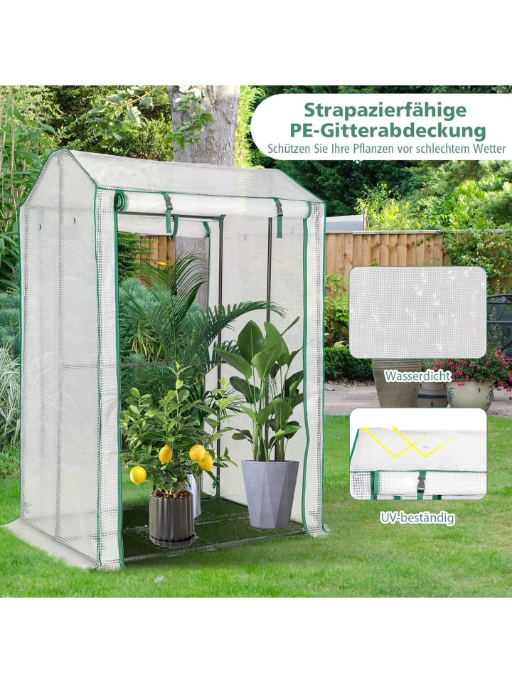 COSTWAY Gewächshaus 100x81x150cm in Transparent günstig kaufen onesize