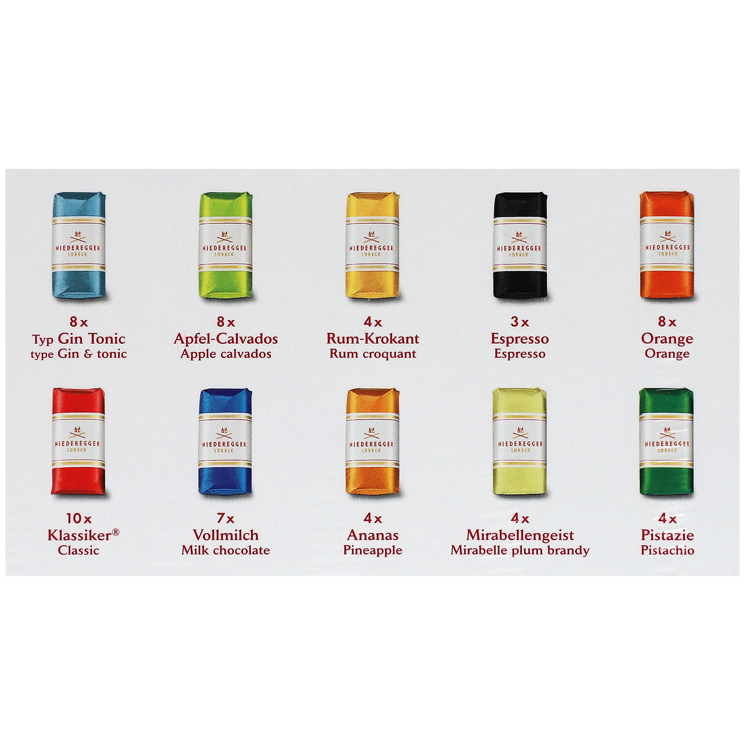 Niederegger Marzipan Klassiker Variationen 750g