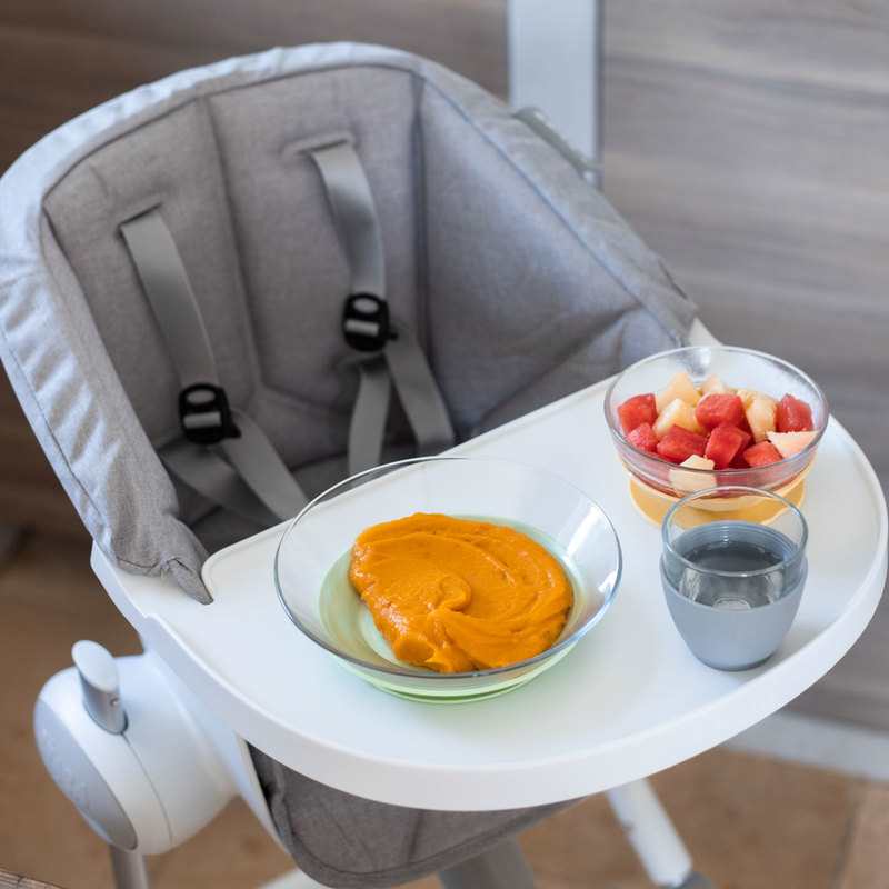 Coffret repas en verre Duralex jaune Beaba