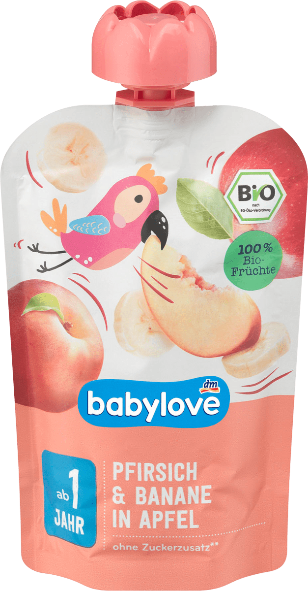 Quetschie Pfirsich & Banane in Apfel 1 Jahr, 100 g