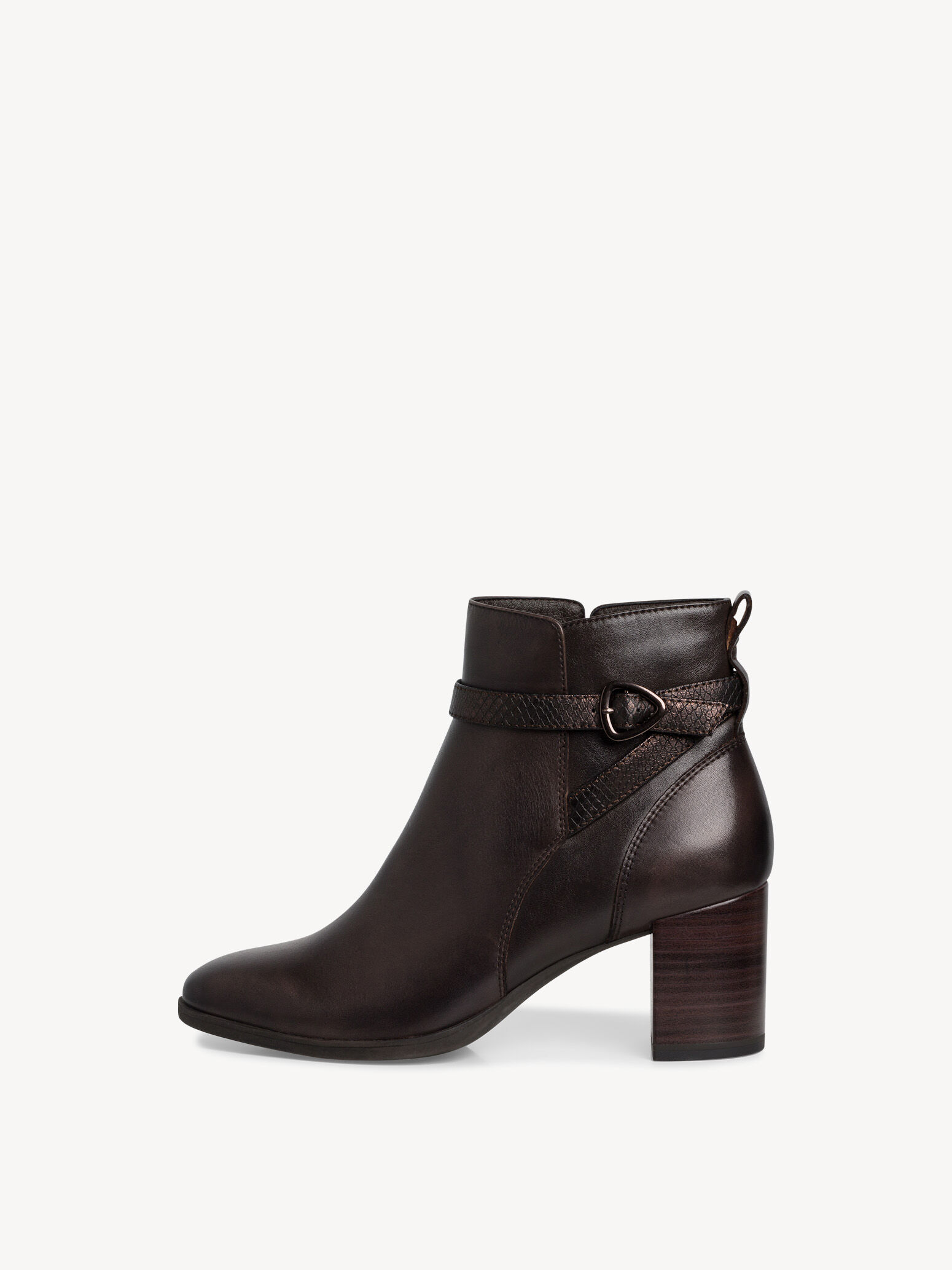 Bottine en cuir - marron