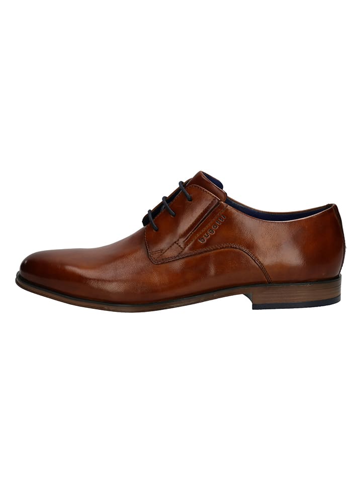 Bugatti Leder-Schnürschuhe 