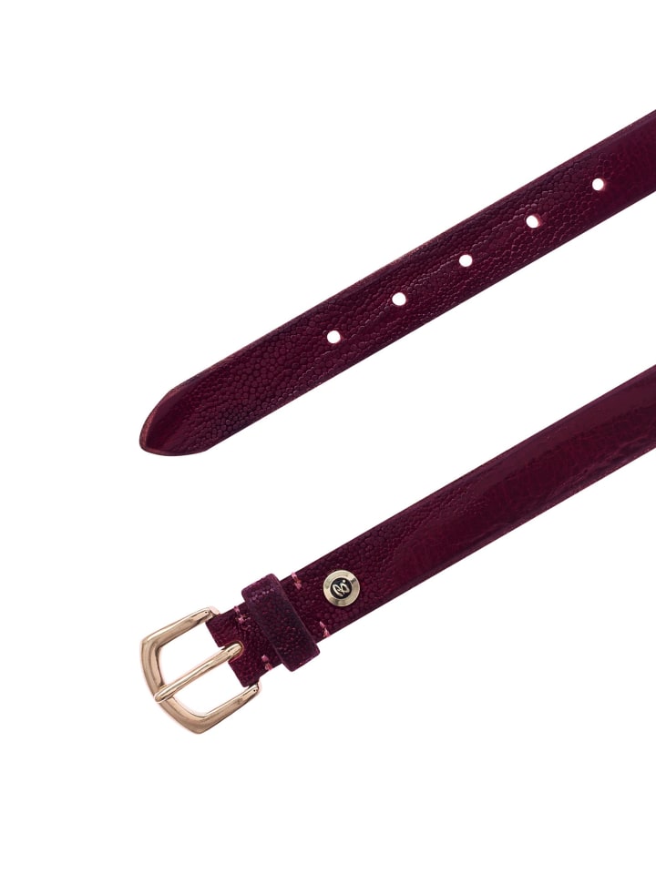 b.belt Gürtel Leder in dunkelrot günstig kaufen