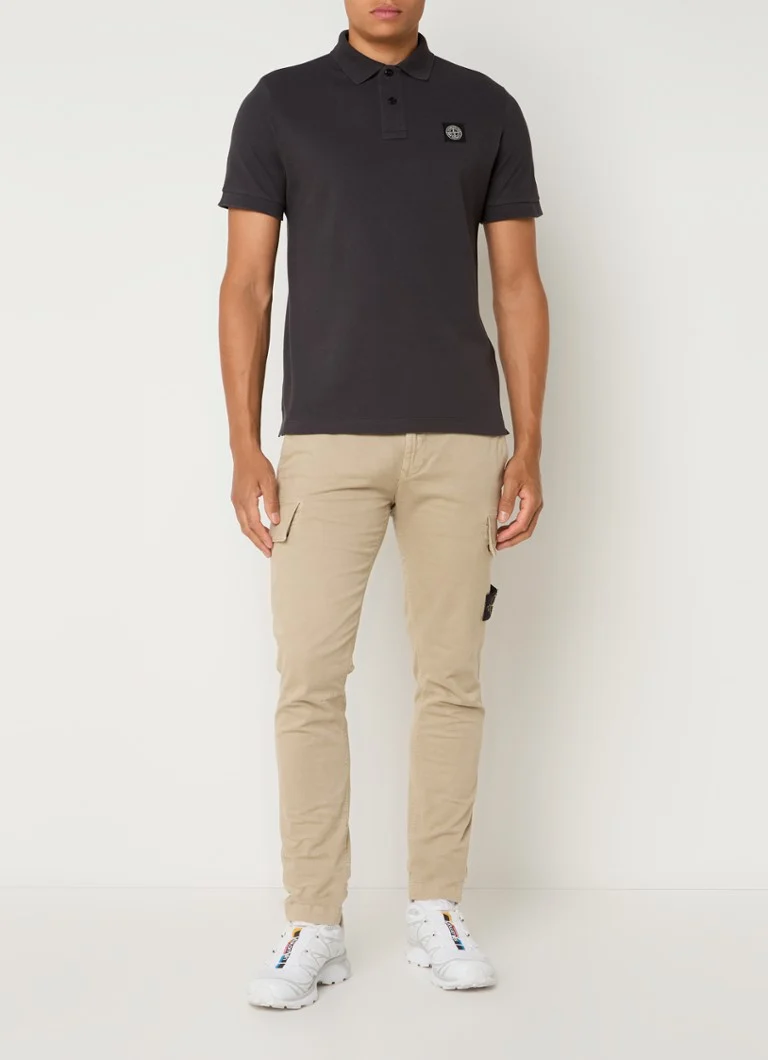 Πόλο μπλουζάκι Stone Island 2SC17 με λογότυπο, βαμβακερό, πικέ