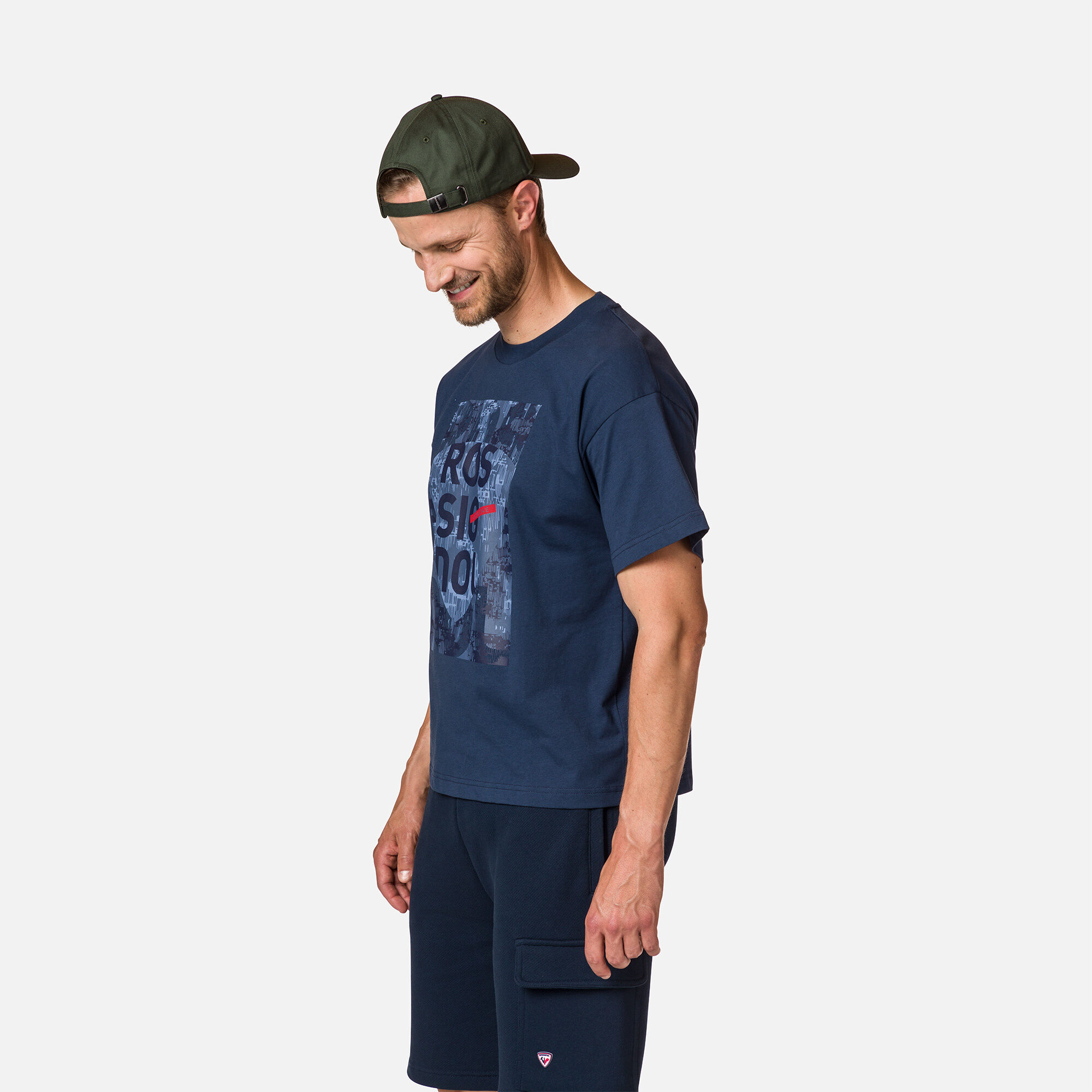 T-shirt confortable en coton à imprimé homme