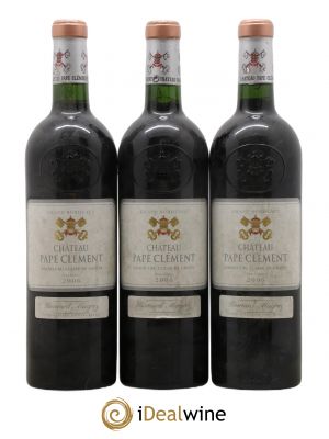 Château Pape Clément Cru Classé de Graves  2006 - Lot de 3 Bouteilles