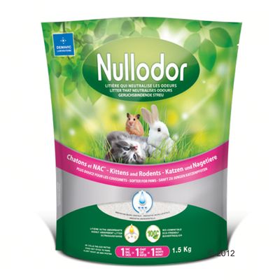 Nullodor Silikatstreu für Katzen und Kleintiere