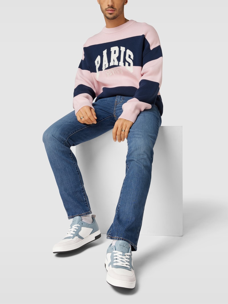 Sneaker mit Label-Detail Modell 'BASKET CUPSOLE' in hellblau