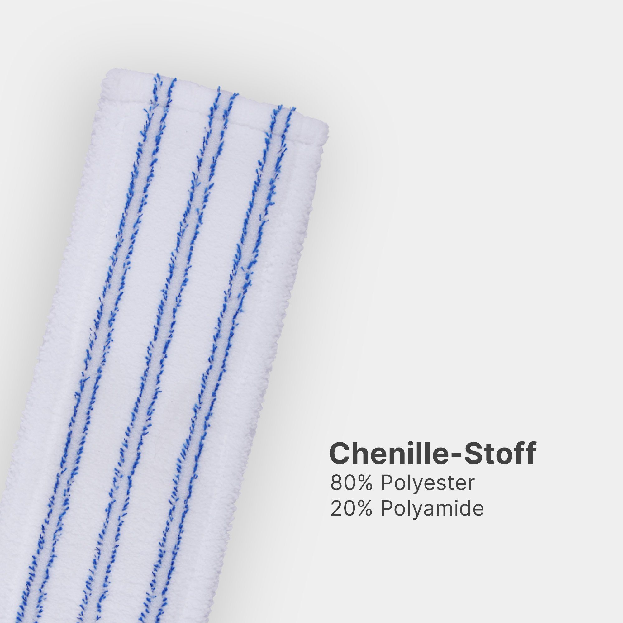 Bestlivings Wischmopp Bodenwischer Chenille / Mikrofaser, Wischer Set mit Chenille Bezug - Wischmopp - Bodenreiniger Flachmopp