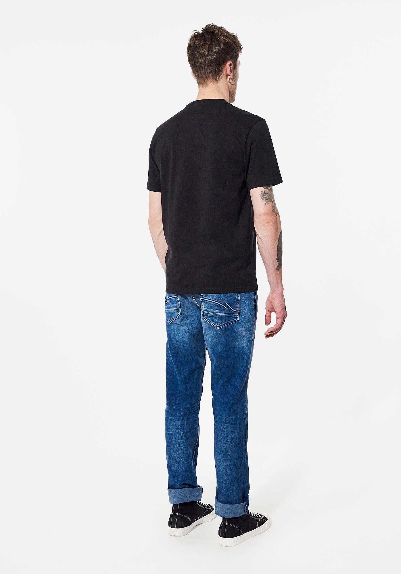 BRYZO  T-shirt noir Homme en 100% coton bio