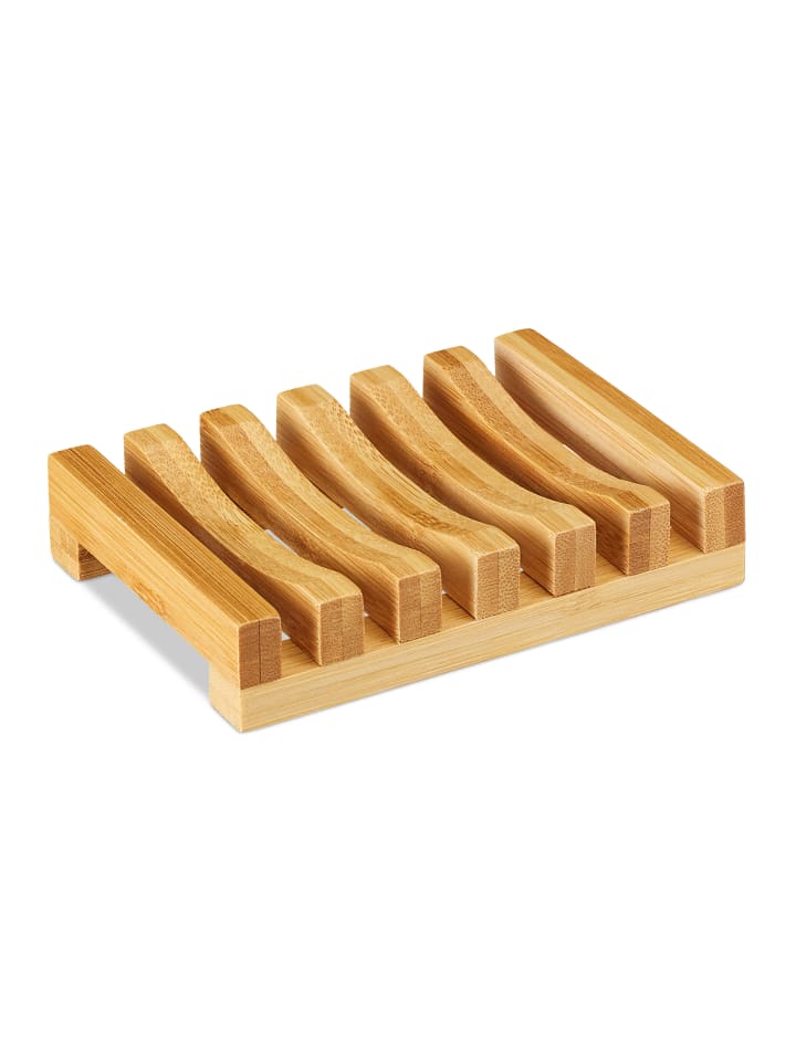 relaxdays 2 x Seifenschale Bambus günstig kaufen onesize