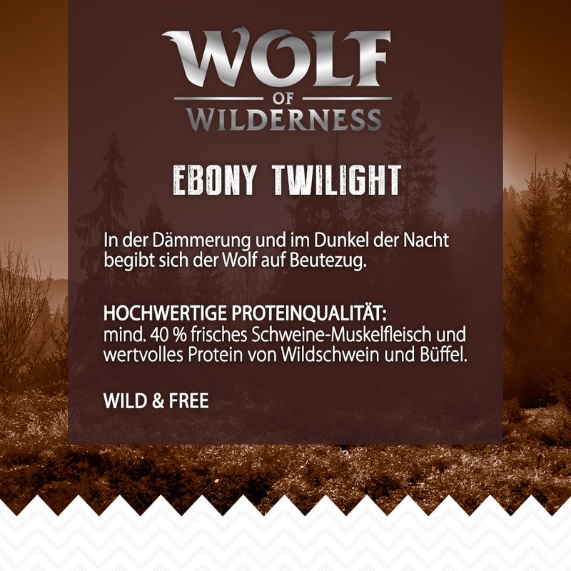 Wolf of Wilderness 'Ebony Twilight' - Wild & Büffel