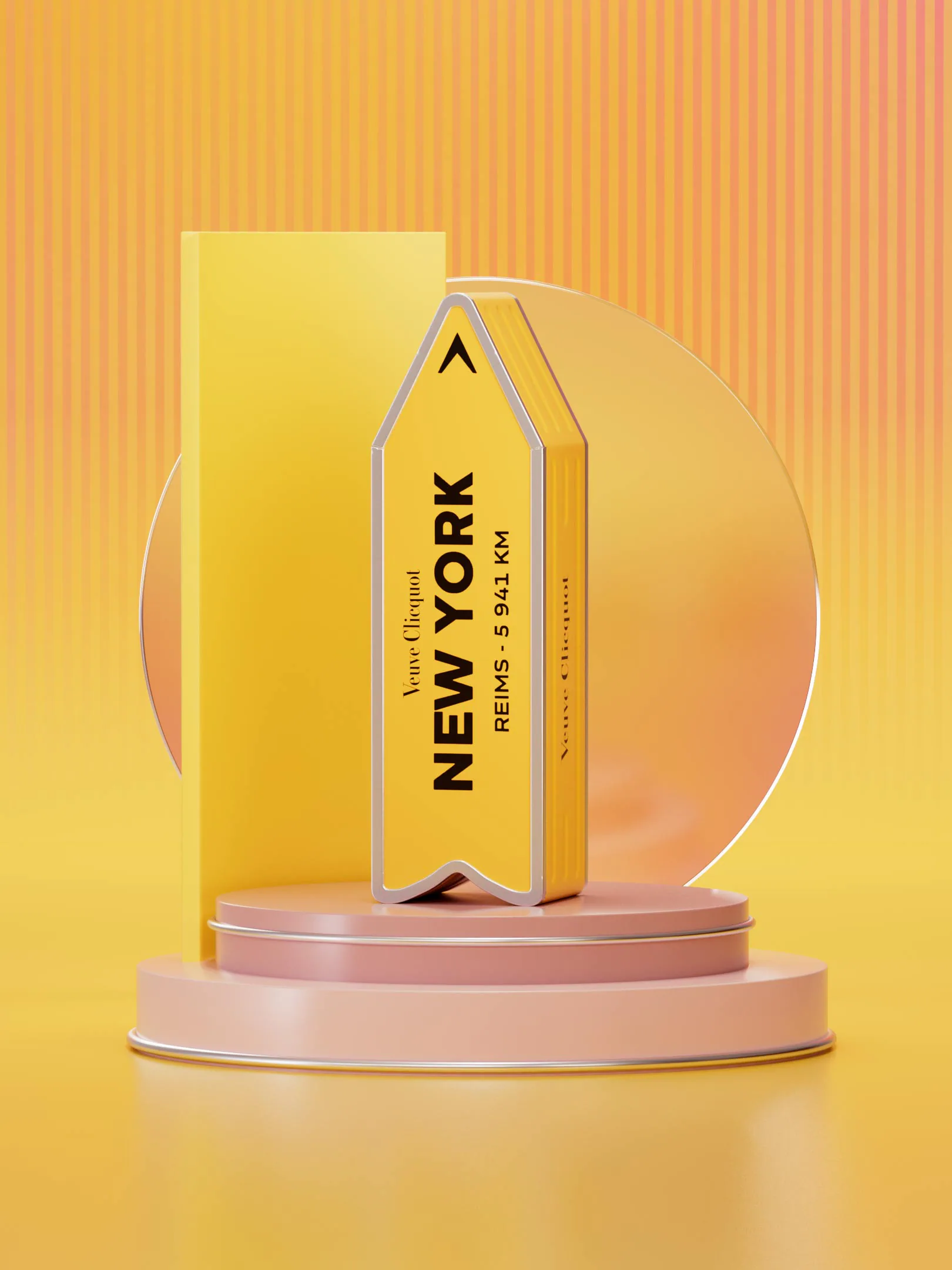 Veuve Clicquot Yellow Label Personalisierbarer City Arrow